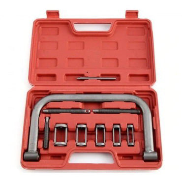 Set universal compresor arcuri supape – 10 piese, cu adaptoare și cutie de depozitare