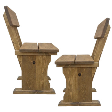 Set 2 scaune din lemn masiv – până la 250 kg