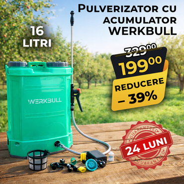 Pulverizator electric cu acumulator WerkBull 16L