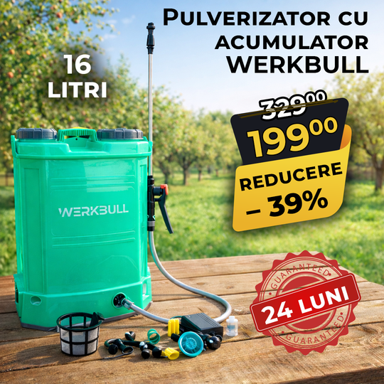 Pulverizator electric cu acumulator WerkBull 16L