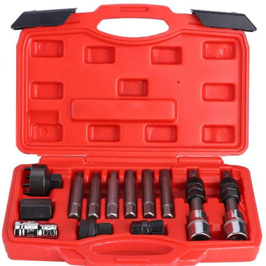 Set profesional pentru demontarea și montarea fuliei alternatorului (ambreiajul rolei)