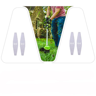 Set 2 bucăți – Cuțit metalic pentru trimmer cu acumulator