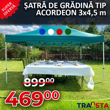 Pavilion pliabil de grădină Harmony 3 x 4,5 metri