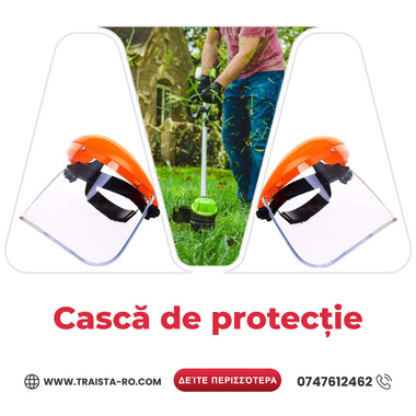Cască de Protecție pentru Cap – Vizieră de Siguranță Completă pentru Față și Cap