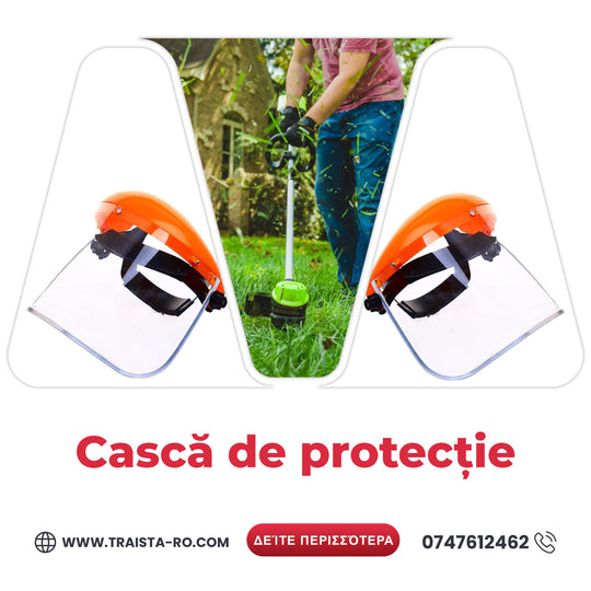 Cască de Protecție pentru Cap – Vizieră de Siguranță Completă pentru Față și Cap