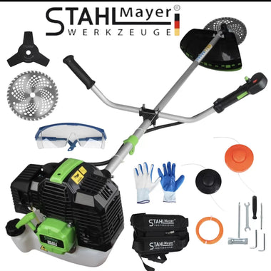 Trimmer pe benzină pentru iarbă și arbuști STAHLMAYER 74cc – 4,5 CP