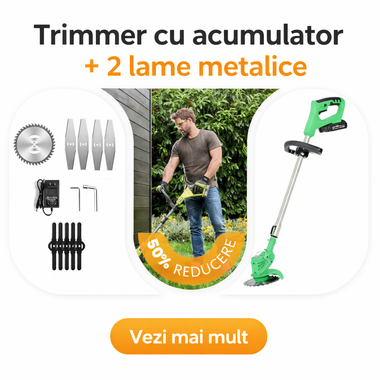 Trimmer German Fără Fir WerkBull 36V 8Ah cu 2 Baterii + 9 Cadouri 🎁