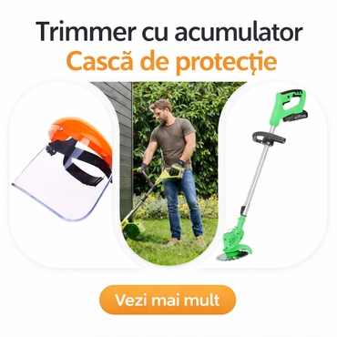 Trimmer German Profesional WerkBull 36V 8Ah cu 2 Baterii + 8 Cadouri 🎁