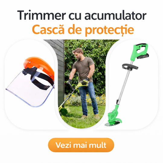 Trimmer German Profesional WerkBull 36V 8Ah cu 2 Baterii + 8 Cadouri 🎁