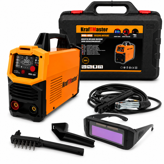 Aparat de sudură invertor german 400A cu accesorii + cadou ochelari solari pentru sudură