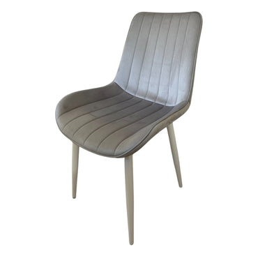 Scaun de dining „Aria” – gri deschis