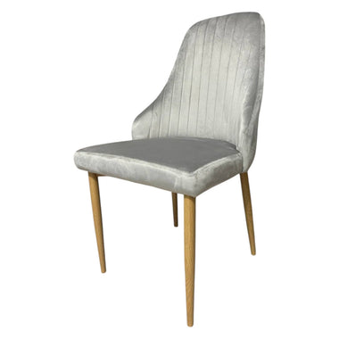 Scaun elegant „Alice” – gri (până la 150 kg)