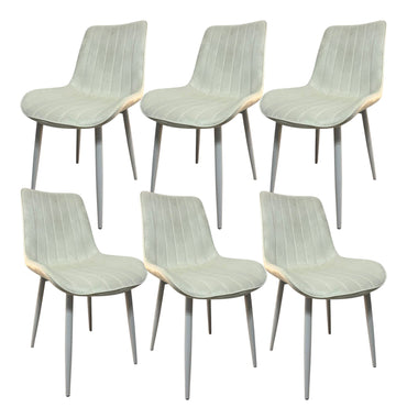 Set de 6 scaune de dining „Aria” – alb lăptos