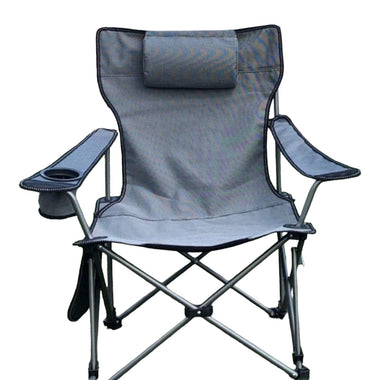 Scaun pliabil portabil WerkBull cu pernă și suport pentru telefon – ideal pentru plajă și camping (până la 140 kg)