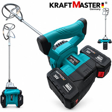 Mixer cu acumulator KRAFTMASTER 36V 10Ah - 2 Baterii