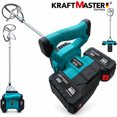 Mixer cu acumulator KRAFTMASTER 36V 10Ah - 2 Baterii