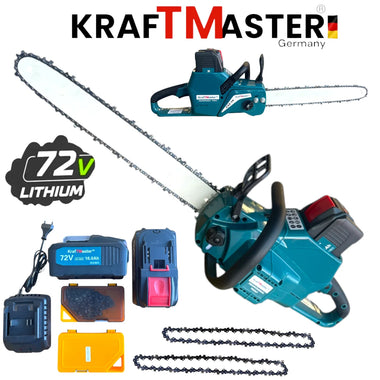 Drujbă cu Acumulator KRAFT MASTER 72V 16Ah - Șină 40cm