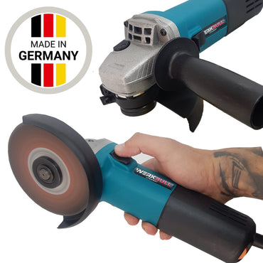 Polizor unghiular (Flex) WerkBull Professional 125 mm – 1200W cu reglarea turației + CADOU disc cu lanț pentru tăiere lemn