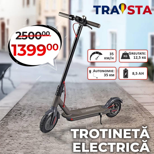 Trotinetă electrică WerkBull – Viteză 35 km/h, Autonomie până la 35 km cu o singură încărcare