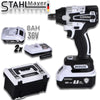 Cheie de impact cu acumulator – Șurubelniță / Mașină de înșurubat combinată STAHLMAYER 36V 8.0Ah