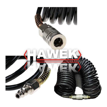 Furtun Spiralat din Poliuretan cu Cuplaje Rapide – HAWEK