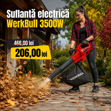 Suflantă electrică pentru frunze WerkBull Germania – 3300W