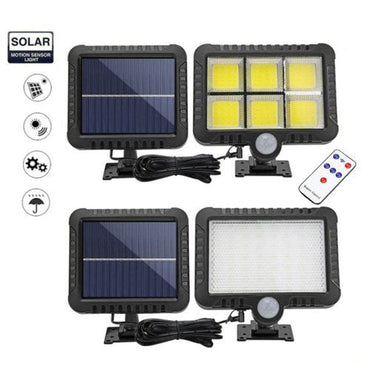 Set 2 Lămpi solare LED rezistente la apă WerkBull Germany® – cu senzor de mișcare, panou solar separat și cablu de 5 metri