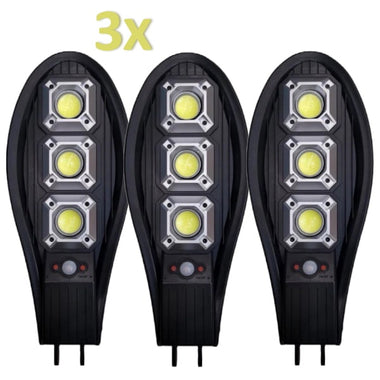 3 felinare solare stradale de 600W – complet autonome și rezistente la apă