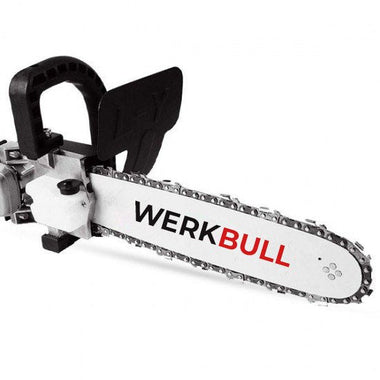 WerkBull chainsaw on a white background
