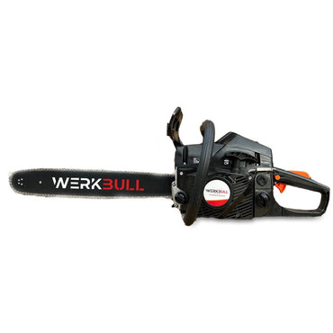 Drujbă Profesională cu Motor pe Benzină WerkBull 72cc – 4,5CP + 2 Lanțuri + Pilă pentru ascuțit