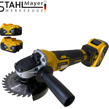 Polizor unghiular fără fir STAHLMAYER / WERKBULL 36V 8.0Ah – Ø125 mm