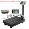 Cântar electronic profesional până la 1000 kg (1 tonă) – platformă industrială, afișaj digital, baterie integrată