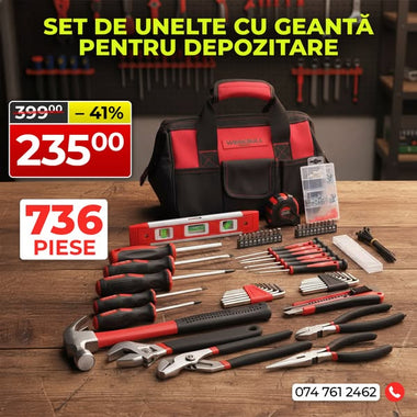 Set de unelte WerkBull Germany – 736 piese