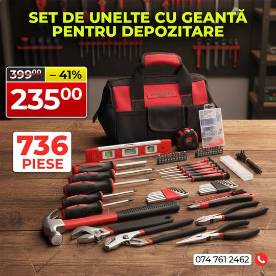 Set de unelte WerkBull Germany – 736 piese