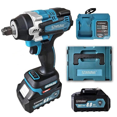 Cheie de Impact / Mașină de Înșurubat Brushless STAHL MAYER 36V 8.0Ah – 850Nm
