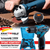 Set Profesional WerkBull Germania – Polizor unghiular 1200W + Mașină de înșurubat 12V Li-Ion