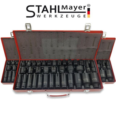 Set Profesional de Tubulare de Impact Stahlmayer Germania – 35 Piese 1/2"