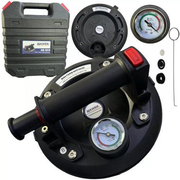 Ventuză electrică cu manometru și pompă de vid Ø200 mm – HAWEK – 130 kg